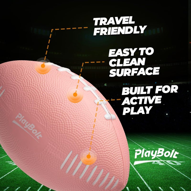 PlayBolt 7.25" Mini Foam Football for Kids & Toddlers - Easy Grip Small Youth Sports Ball - Soft Foam Footballs for Little Hands, Indoor & Outdoor Sports Play - Toy Gift for Boys & Girls - Image 4